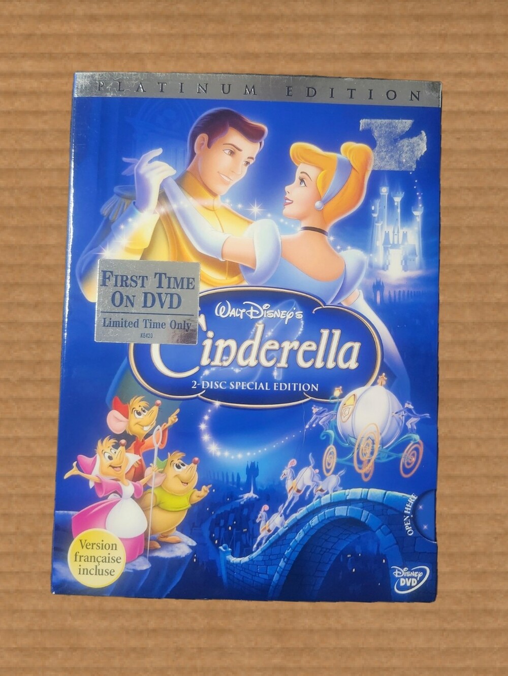 ​✨ Disney Cinderella Platinum Edition 2-Disc Special Edition DVD with Slipcover